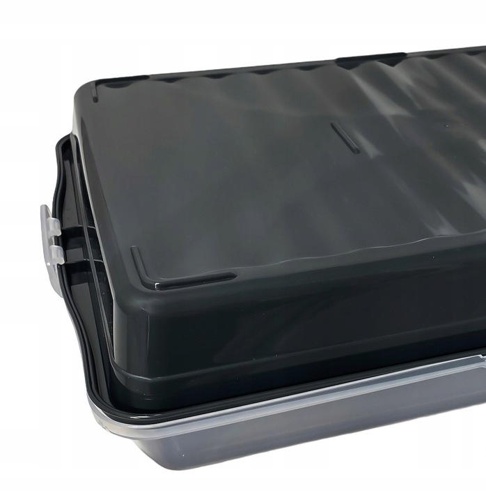 Pojemnik na ciasto 45cm wypieki pudełko box do przenoszenia uchwyt pokrywa