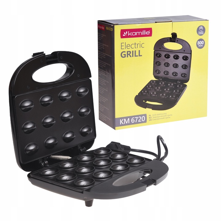 OPIEKACZ DO ORZESZKÓW SANDWICH ELEKTRYCZNY 12szt KAMILLE