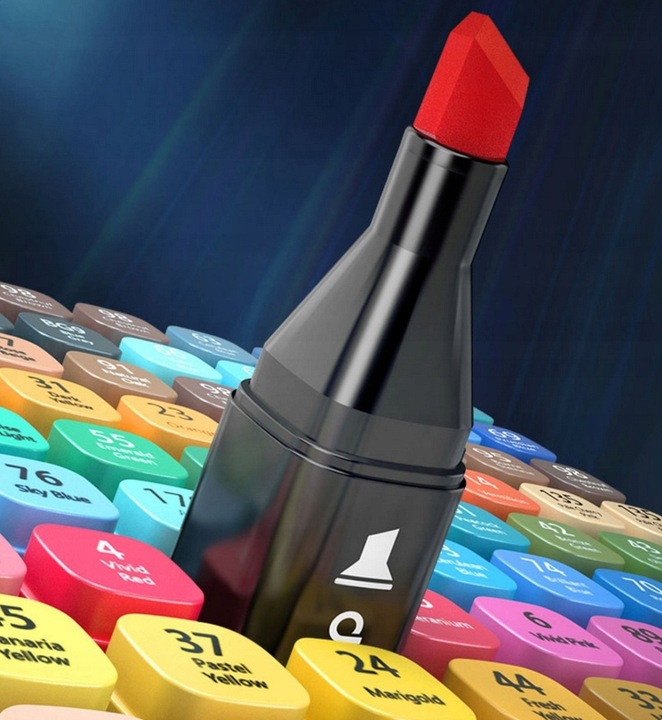 MARKERY MEGA ZESTAW 168 SZTUK + TORBA NASYCONE