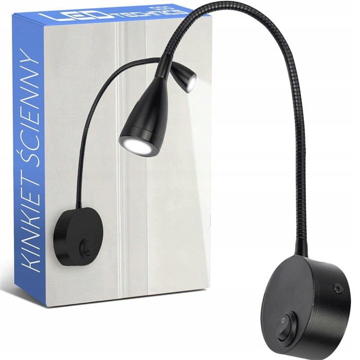 Kinkiet Ścienny Lampka LED z włącznikiem NOCNA NAD ŁÓŻKO SYPIALNIANA