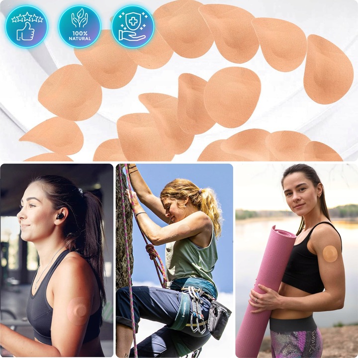 PLASTRY OCHRONNE NA SENSOR FREESTYLE OKRĄGŁE LIBRE WYTRZYMAŁE 10 szt