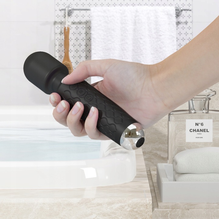 MASAŻER ŁECHTACZKI MOCNY WIBRATOR DO ORGAZMÓW MAGICZNA RÓŻDŻKA MAGIC WAND