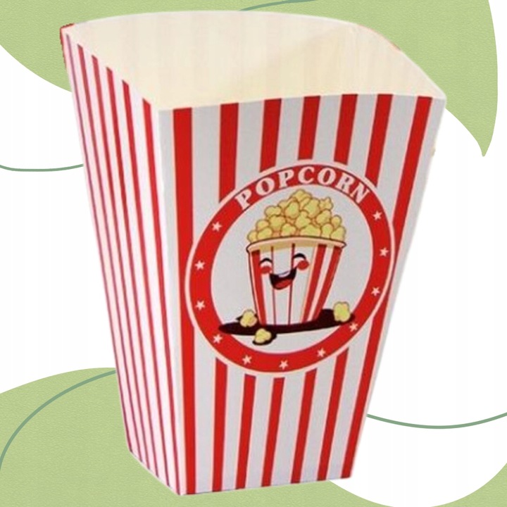 Pojemnik do popcornu papierowy jednorazowy mocny mała porcja 920 ml 50