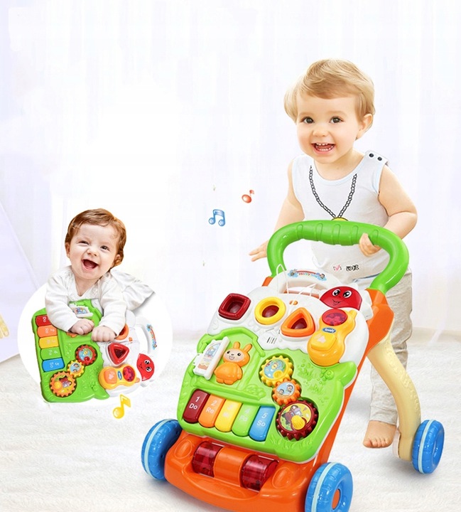 CHODZIK PCHACZ JEŹDZIK DLA DZIECI EDUKACYJNY INTERAKTYWNY PIANINKO STOLIK