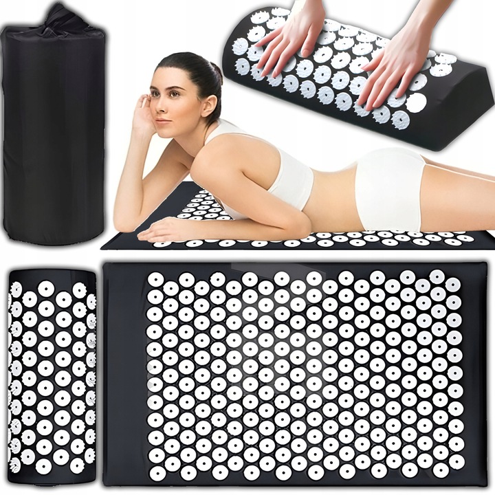 MATA DO AKUPRESURY ZDROWOTNA Z KOLCAMI POBUDZAJĄCA KRĄŻENIE MASAŻ PODUSZKA