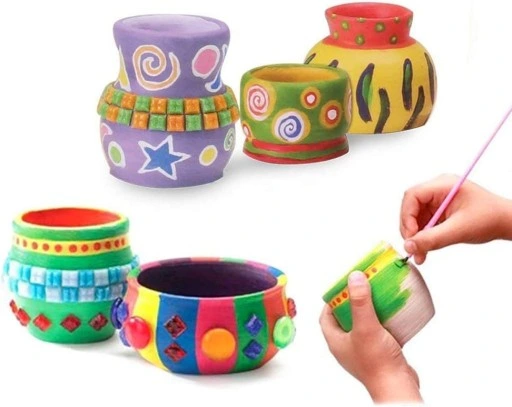 Koło garncarskie zestaw z gliną farbami kreatywny