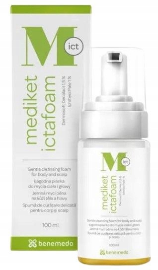 Mediket ictafoam łagodna pianka do mycia ciała 100 ml