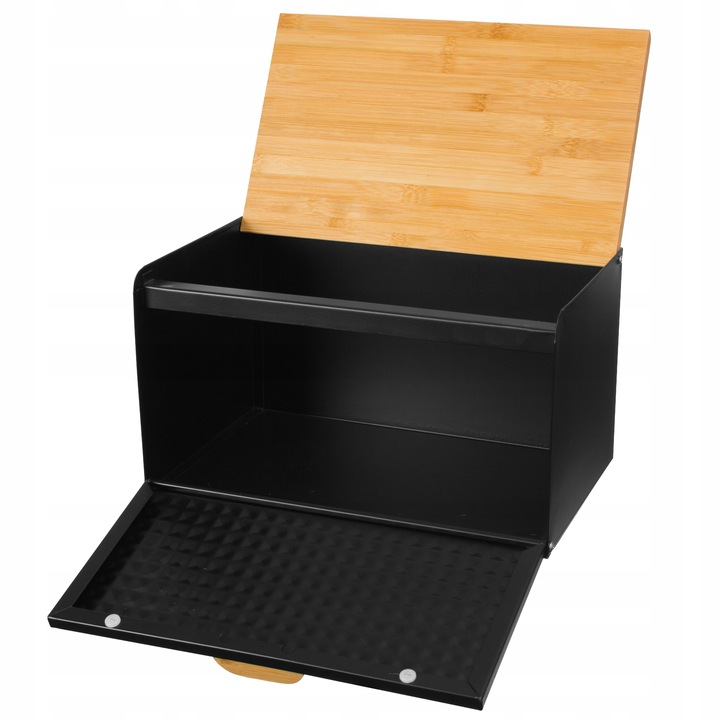 Chlebak w zestawie z 3 pojemnikami Czarny BB-1627