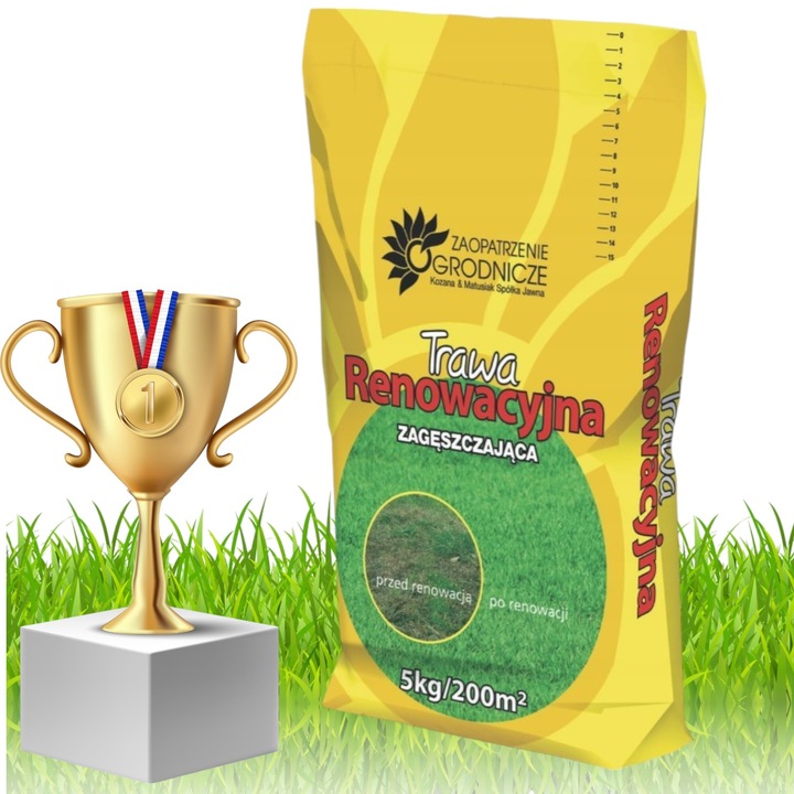 TRAWA K&M RENOWACYJNA 5kg CAŁOROCZNA SAMOZAGĘSZCZAJĄCA ważna 2027 rok