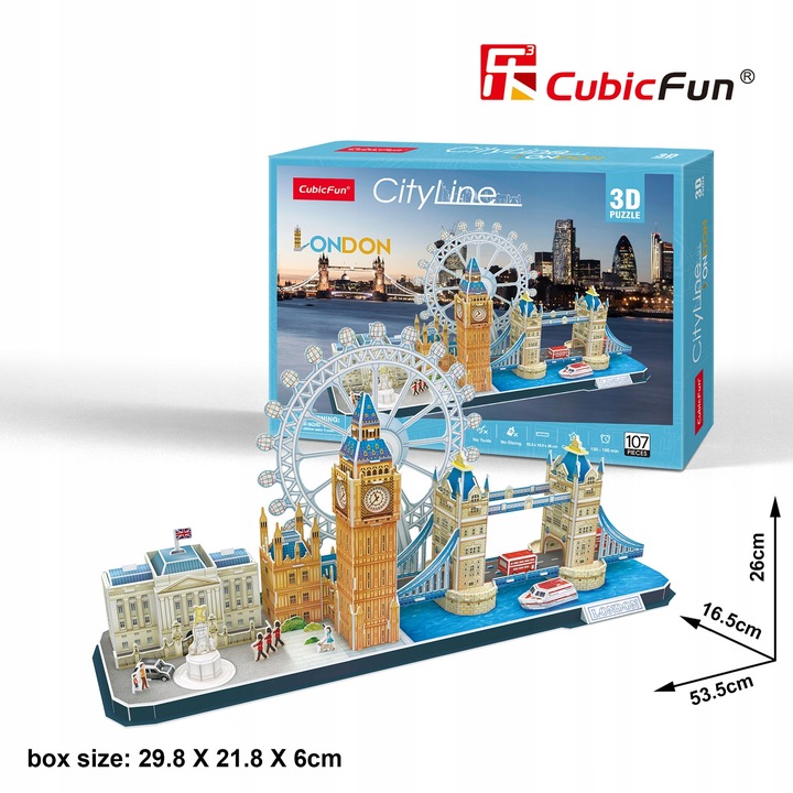 CUBIC FUN Cubic Fun Puzzle 3D City Line London