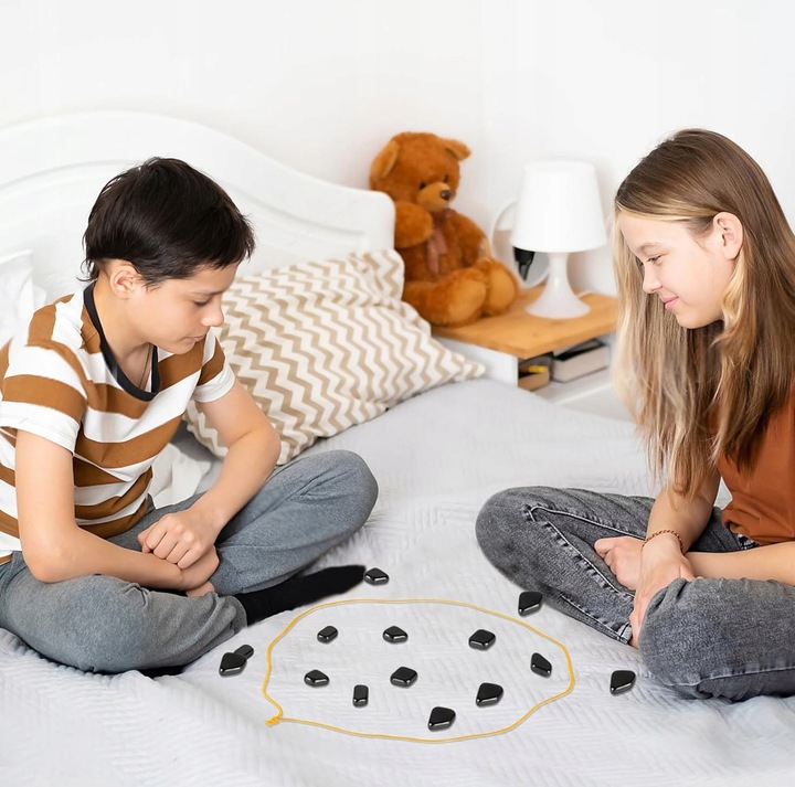 GRA MAGNETYCZNE KAMIENIE 40X STRATEGICZNA EDUKACYJNA GRA PLANSZOWA 40 SZTUK