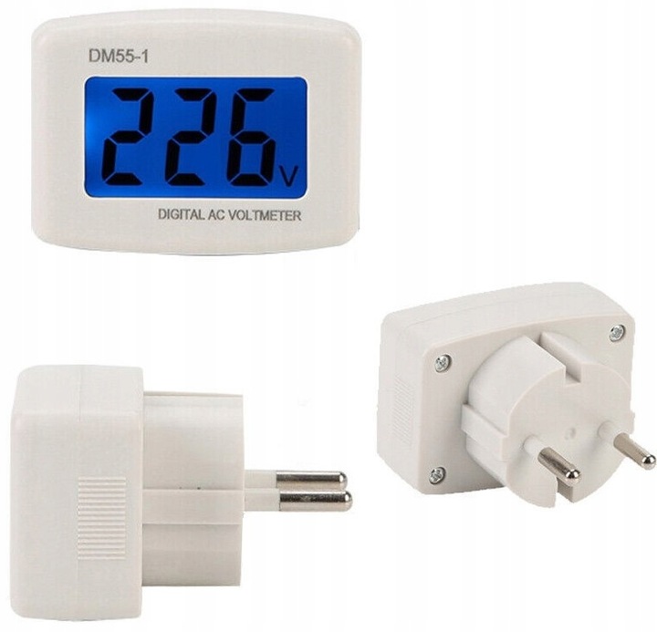 Cyfrowy woltomierz tester miernik napięcia w sieci w gniazdku AC 80-300V