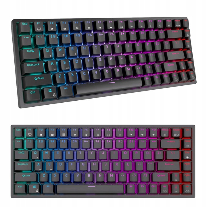 Bezprzewodowa Klawiatura Mechaniczna Royal Kludge Rk84 Red Switch Rgb