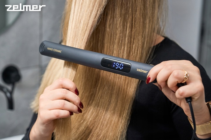 PROSTOWNICA CERAMICZNA DO WŁOSÓW ZELMER REG TEMP 2W1 PROSTOWANIE +