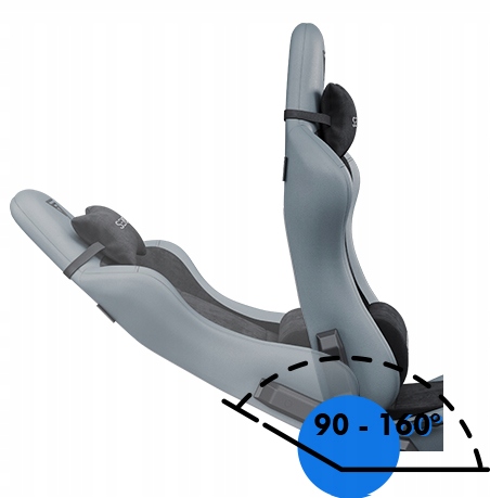 Fotel Gamingowy Biurowy Regulowany Materiał Alcantara + Ekoskóra Sense7