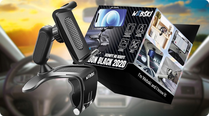 UCHWYT DO SAMOCHODU NA TELEFON KOKPIT DESKĘ KLIPS