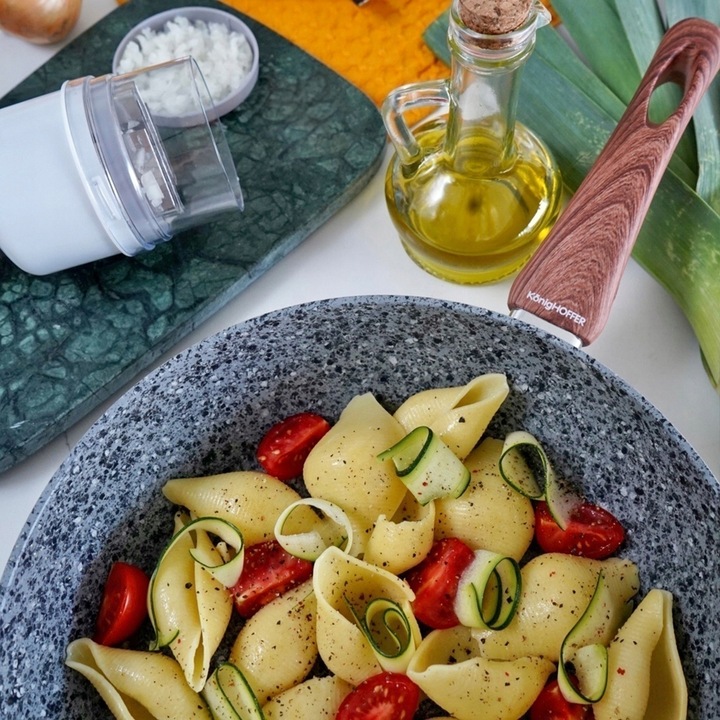 Głęboka PATELNIA INDUKCJA wysoka patelnia GRANITOWA 28cm Venga Konighoffer