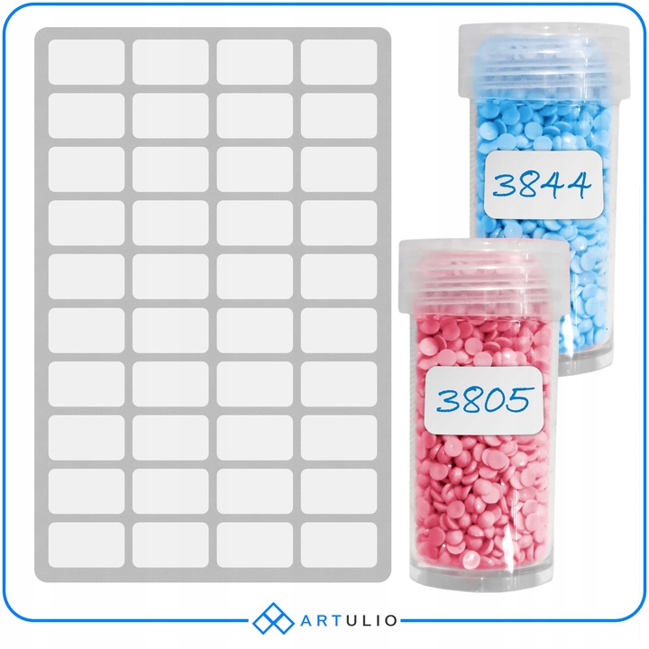 Zestaw 24 pojemników do diamond painting akcesoria haft diamentowy mozaika