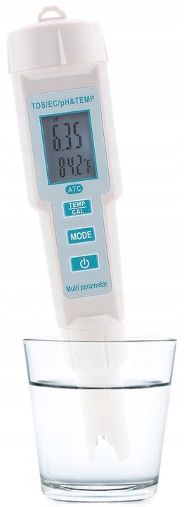 Miernik tester pH TDS EC Temp ATC 4w1 konduktometr