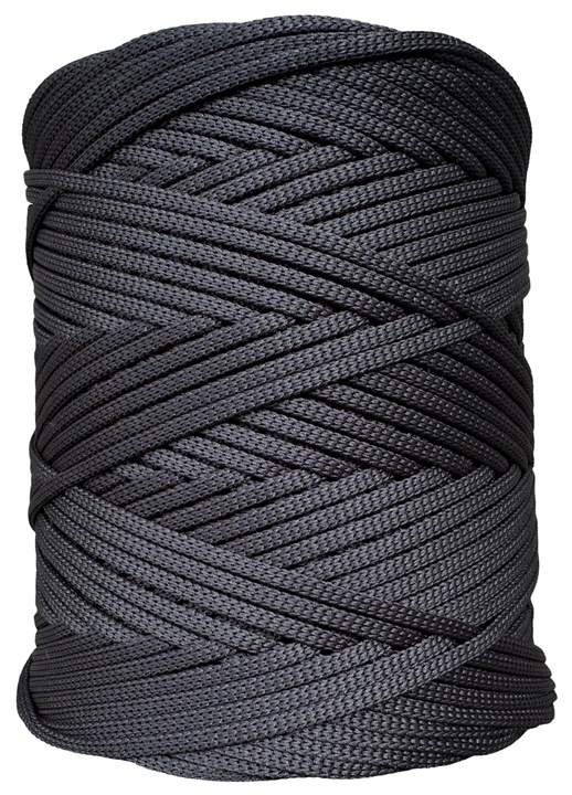 Sznurek Poliestrowy Płaski Czarny 3mm 200m