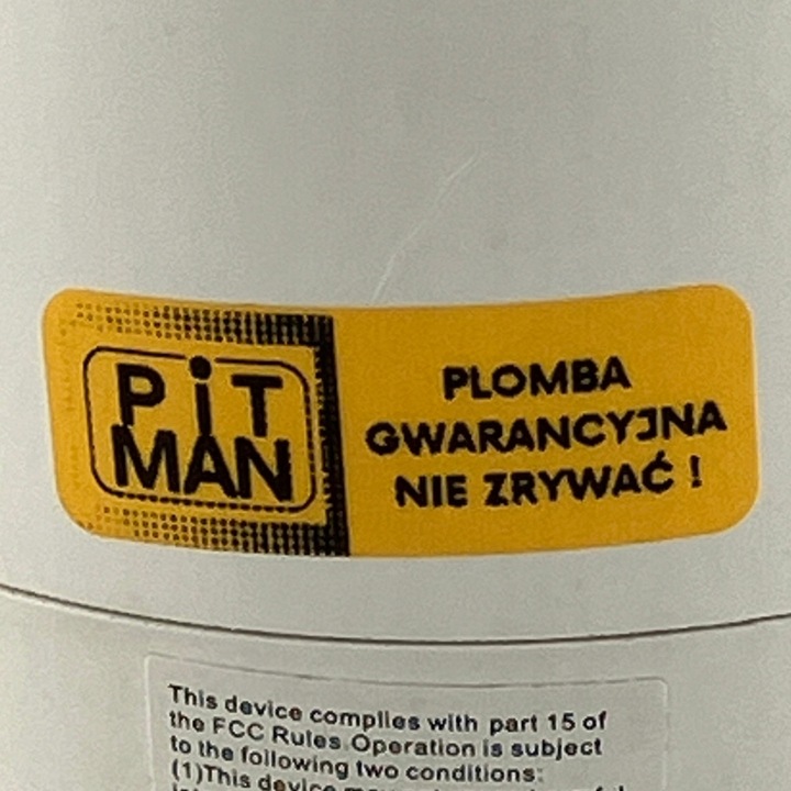 Plomba void żółta semi transfer 20*10 mm 500 szt