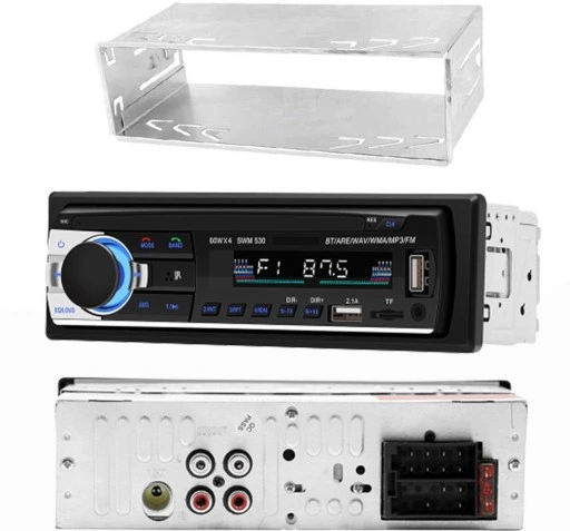 Radio Samochodowe Bluetooth 1Din USB AUX TF Pilot