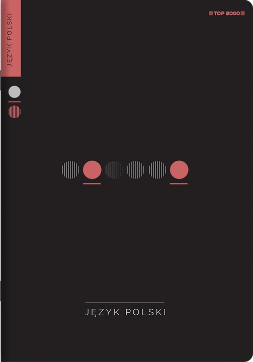 8 x ZESZYTY PRZEDMIOTOWE A5 DO KLAS 7-8 I LICEUM, TOP 2000 CZARNE