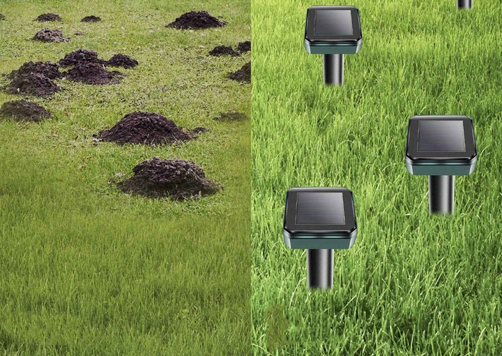 4X SILNY ODSTRASZACZ KRETÓW SOLARNY NA KRETY MOCNY