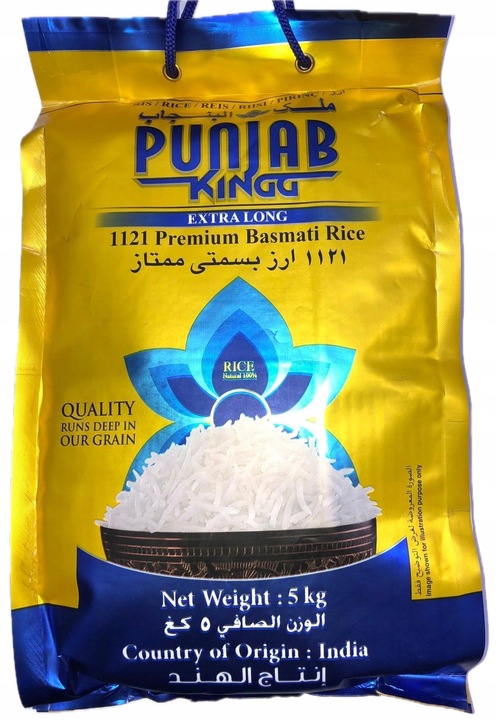 RYŻ Basmati długoziarnisty PUNJAB KING premium 5 kg