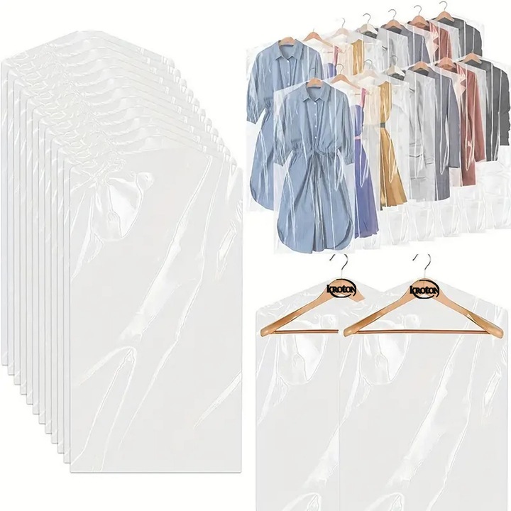 WORKI FOLIOWE NA UBRANIA -skosy 60 X 120 - 100 szt PRZEZROCZYSTE-WYTRZYMAŁE