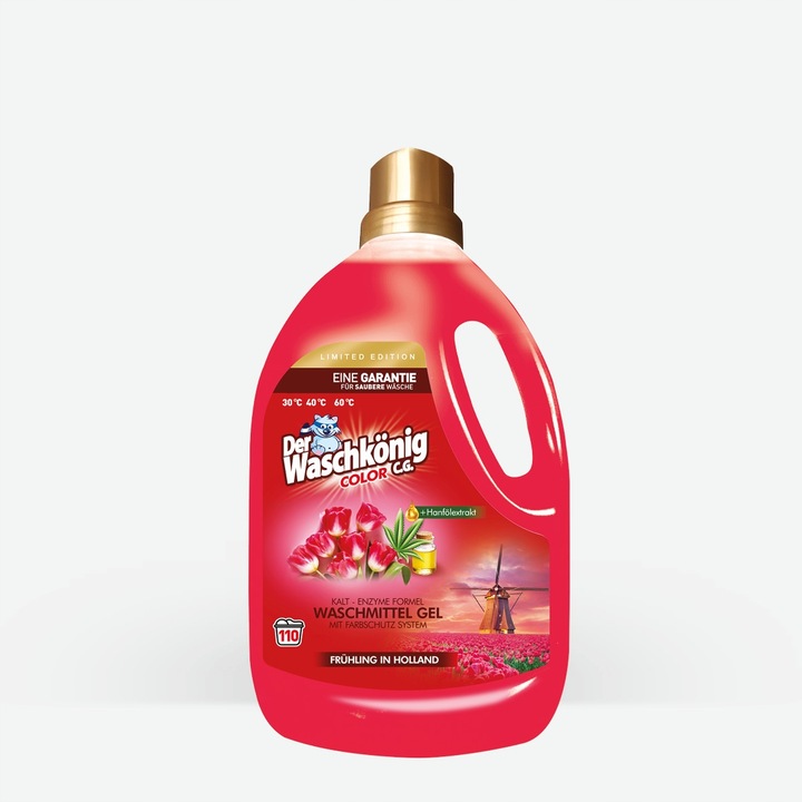 Waschkonig COLOR Żel do Prania Perfumowany Wiosenna Holandia 3,305l 110prań