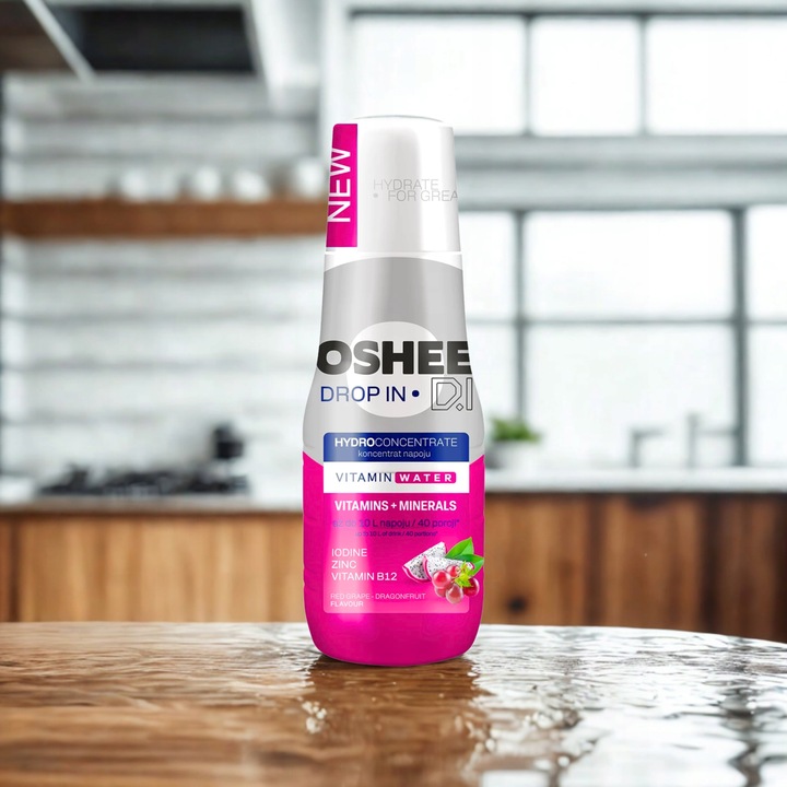 Oshee Drop In koncentrat do sodastream czerwone winogrono-smoczy owoc