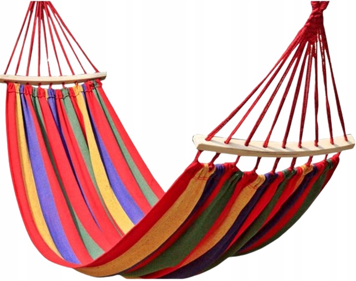 HAMAK OGRODOWY ZE STELAŻEM JEDNOOSOBOWY HUŚTAWKA DO OGRODU 1 OSOBOWY 200x80