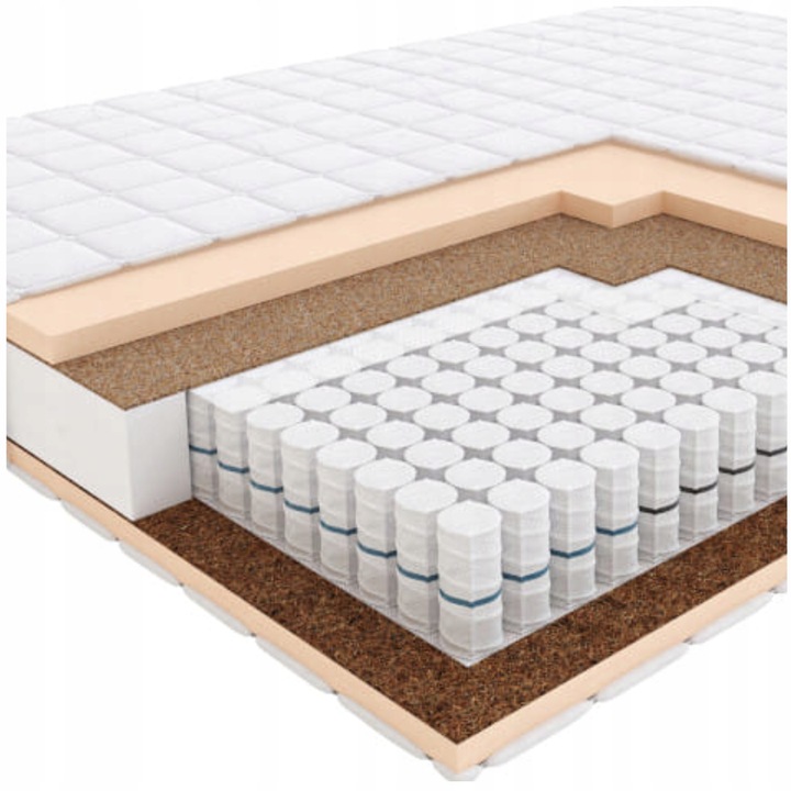 Materac PASODOBLE Hilding 160x200 cm TWARDY Medyczny Sprężynowy VELVET