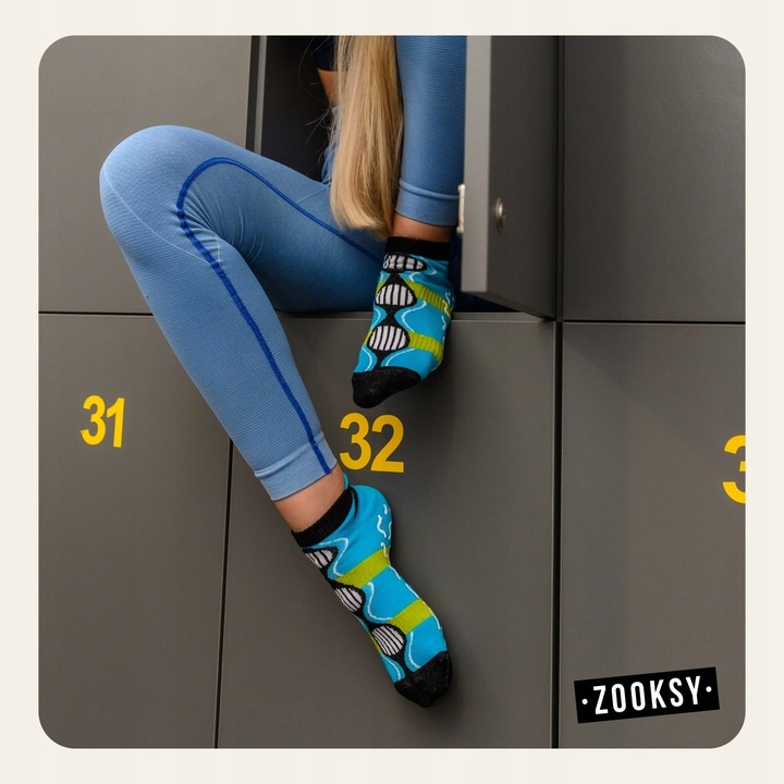 2x Skarpetki ABS Antypoślizgowe Damskie Sportowe Fitness Joga 41-46 ZOOKSY