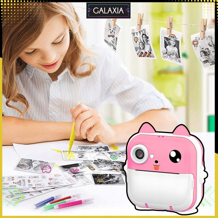 MINI DRUKARKA DRUKUŚ TERMICZNA APARAT NATYCHMIASTOWY DLA DZIECI i 11 ROLEK