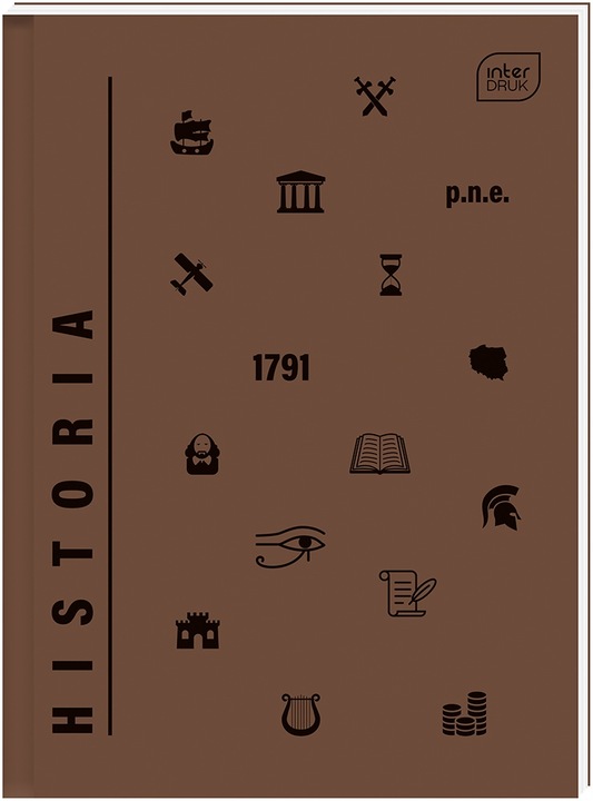 Komplet 6 szt Brulion tematyczny A5 zeszyty przedmiotowy TWARDA OKŁ zestaw