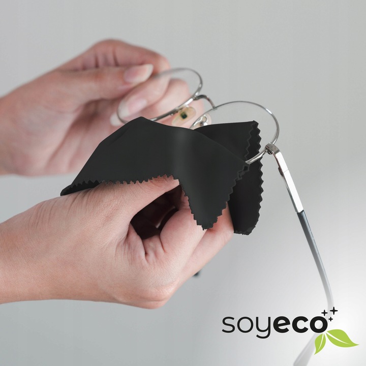 PŁYN DO CZYSZCZENIA OKULARÓW ZESTAW 4W1 Z MIKROFIBRĄ x2 + PŁYN