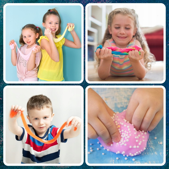 ZESTAW SLIME DO ROBIENIA GLUTÓW WIELKI KREATYWNY 120w1 BOX FABRYKA PREZENT