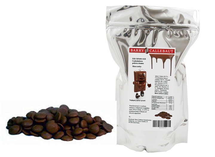 POLEWA Czekoladowa CIEMNA 1 KG do fontann fondue!! ciast wypieków deserowa