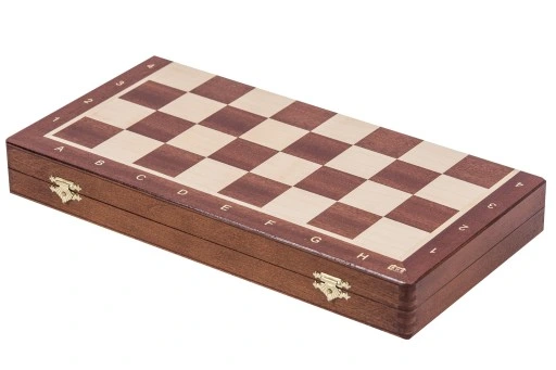 OUTLET Szachy drewniane Turniejowe nr 5 Mahoń Lux