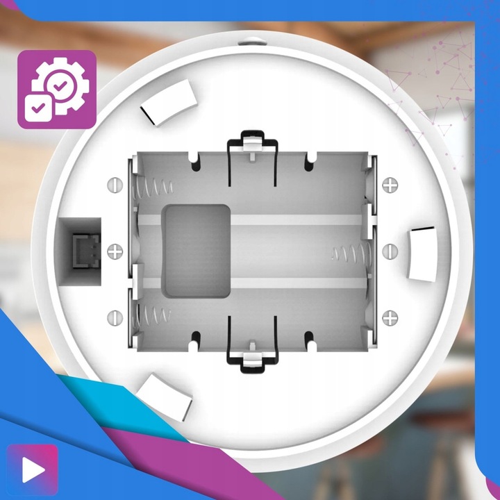 Czujnik Dymu Czadu Gazu CO Tlenku Węgla LCD Czujka Sensor Detektor Premium