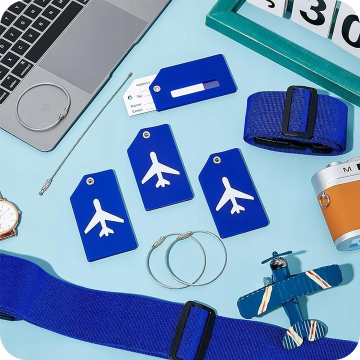 PAS ZABEZPIECZAJĄCY DO WALIZKI SPINAJĄCY BAGAŻ (NIEBIESKI) PASY DO