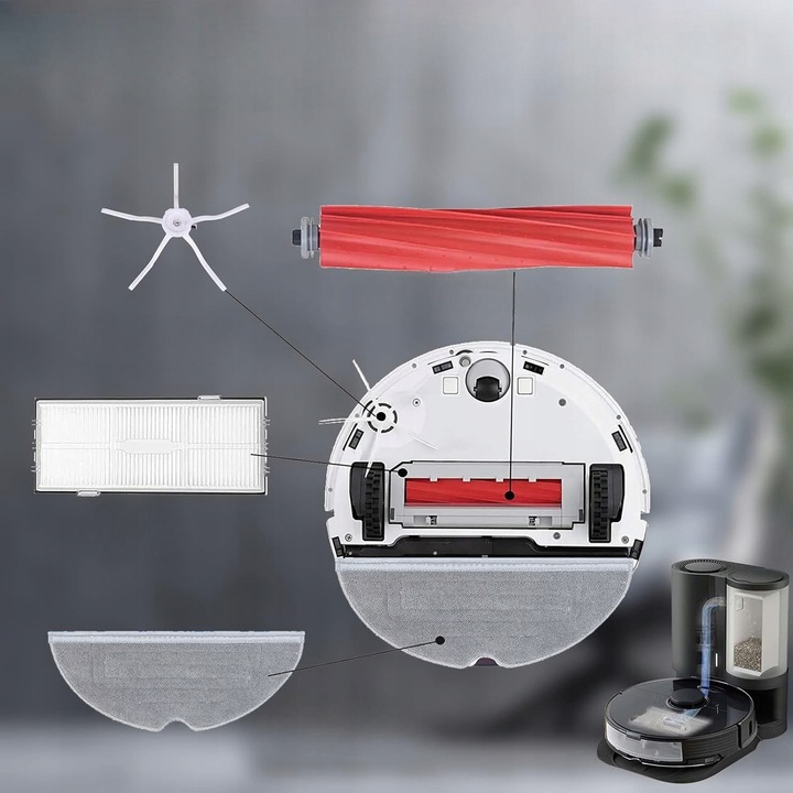 ZESTAW AKCESORIÓW SZCZOTKI FILTRY MOP do XIAOMI ROBOROCK Q7 MAX MAX+