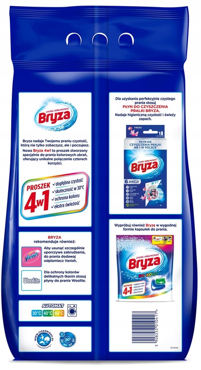 Proszek do prania BRYZA 4w1 Color 8.45 kg