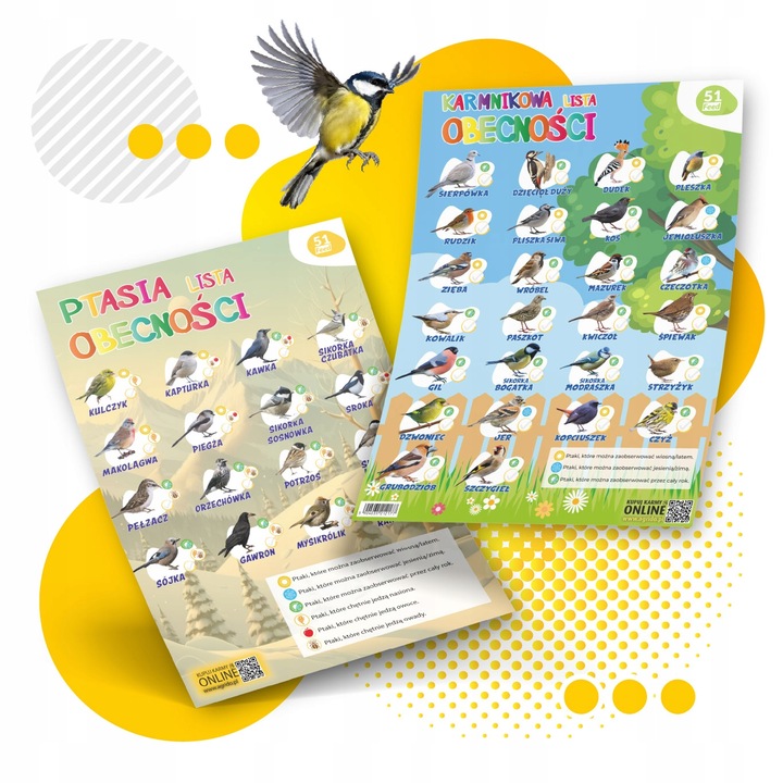 KARMA DLA PTAKÓW 20kg ZE SŁONECZNIK DROBNE ZIARNO DO KARMNIK + PLAKAT