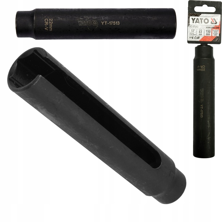 YATO KLUCZ DŁUGA NASADKA DO DEMONTAŻU SONDY LAMBDA 150MM 1/2 22MM YT-17513