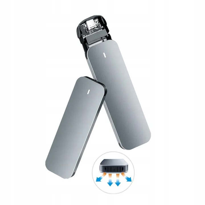 Adapter Kieszeń dysk 3.1 M.2 USB-C obudowa 10Gb/s