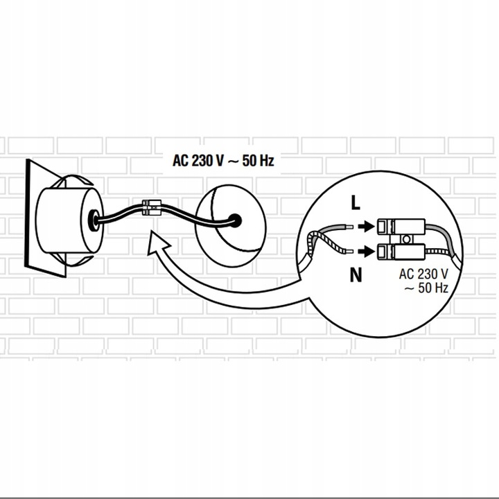 Lampka schodowa LED z czujnikiem ruchu 230V