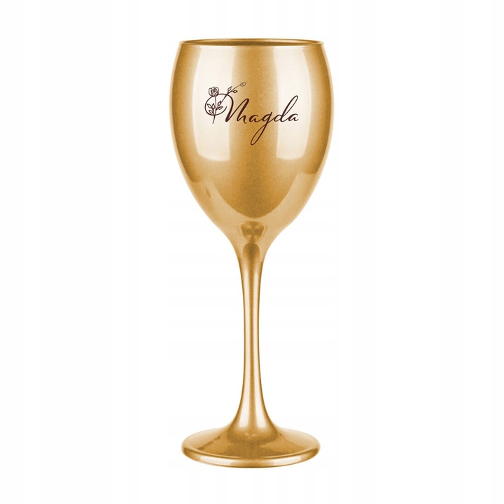 KIELISZEK Z GRAWEREM ZŁOTY PREZENT DLA NIEJ NA URODZINY 18 20 30 40 50